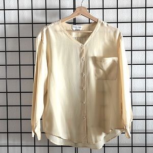 90s Calvin Klein Silk Blouse
